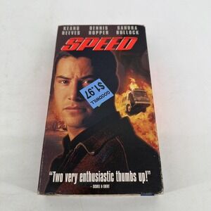 Speed VHS 1994 Keanu Reeves Action Thriller Dennis Hopper Sandra Bullock Bomb